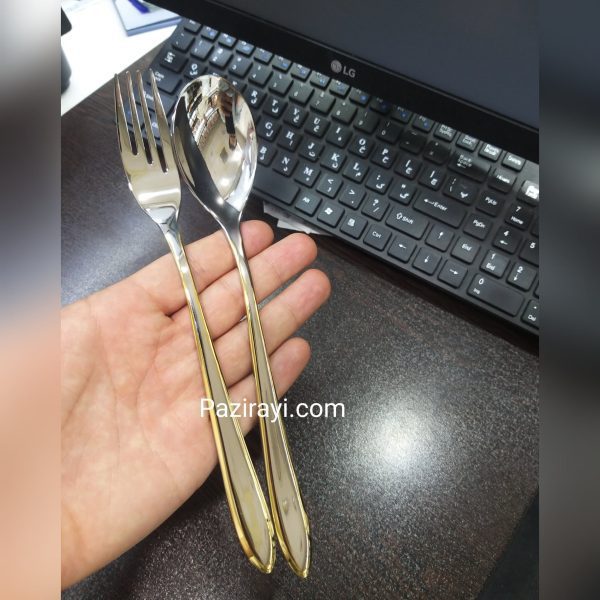 سرویس قاشق چنگال 160 پارچه برگامو مدل 707G - Image 2