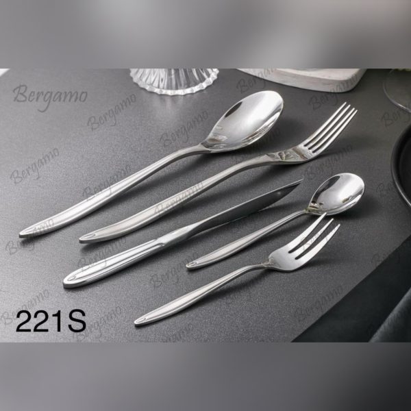 سرویس قاشق چنگال 160 پارچه برگامو مدل 221m - Image 2