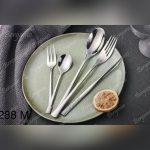 سرویس قاشق چنگال 160 پارچه برگامو مدل 288m