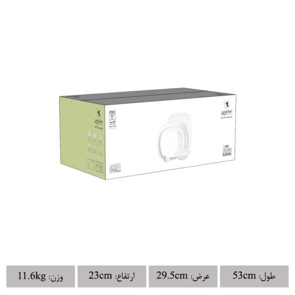 سرویس غذاخوری 27 پارچه چینی زرین ایران سری کواترو مدل ریوا درجه عالی - Image 4