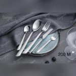 سرویس قاشق چنگال 160 پارچه برگامو مدل 200m