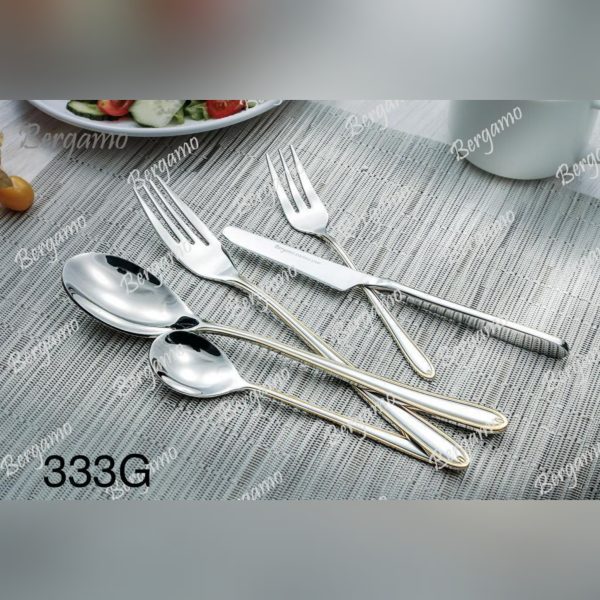 سرویس قاشق چنگال 160 پارچه برگامو مدل 333g - Image 9