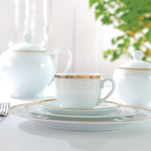 سرویس غذاخوری 102 پارچه چینی زرین ایران سری ایتالیا اف مدل Riva درجه عالی کد 51 - Image 5