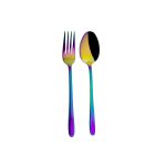 سرویس قاشق و چنگال 12 پارچه مدل دونا هفت رنگ کد dn01