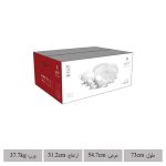 سرویس غذاخوری 102 پارچه چینی زرین ایران سری ایتالیا اف مدل Riva درجه عالی کد 51 - Image 8