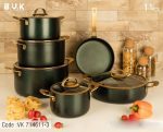 سرویس قابلمه 11 پارچه بی وی کی گلکسی (دو رو گرانیت) - Image 3