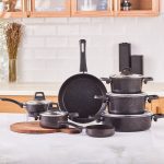 سرویس قابلمه 12 پارچه کاراجا مدل Biogranit Rosegold - Image 4