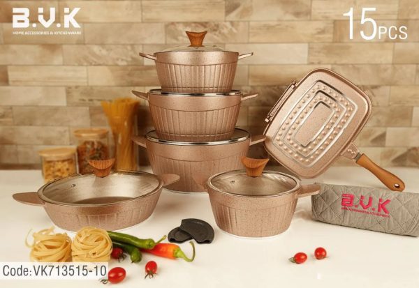 سرویس قابلمه 15 پارچه بی وی کی طرح الیزا - Image 3