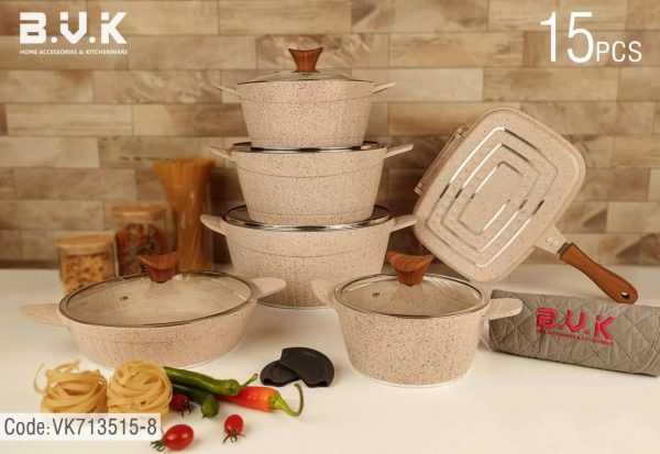 سرویس قابلمه 15 پارچه بی وی کی طرح الیزا - Image 6