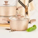 سرویس قابلمه 7 پارچه کاراجا مدل Biogranit Antik بژ - Image 6