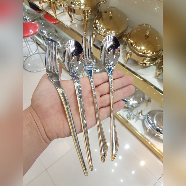سرویس قاشق چنگال 110 پارچه 24 نفره ویکتوریا مدل 330g + هارد باکس - Image 2