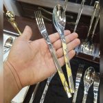 سرویس قاشق چنگال 110 پارچه 24 نفره بارونیا مدل 377g + هارد باکس