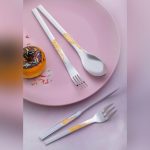 سرویس قاشق چنگال 110 پارچه 24 نفره ویکتوریا مدل 388g + هارد باکس