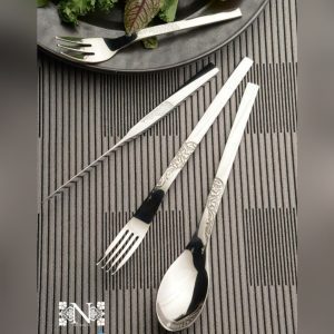 سرویس قاشق چنگال 110 پارچه 24 نفره بارونیا مدل 388s + هارد باکس
