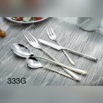 سرویس قاشق چنگال 38 پارچه 6 نفره برگامو مدل 333g