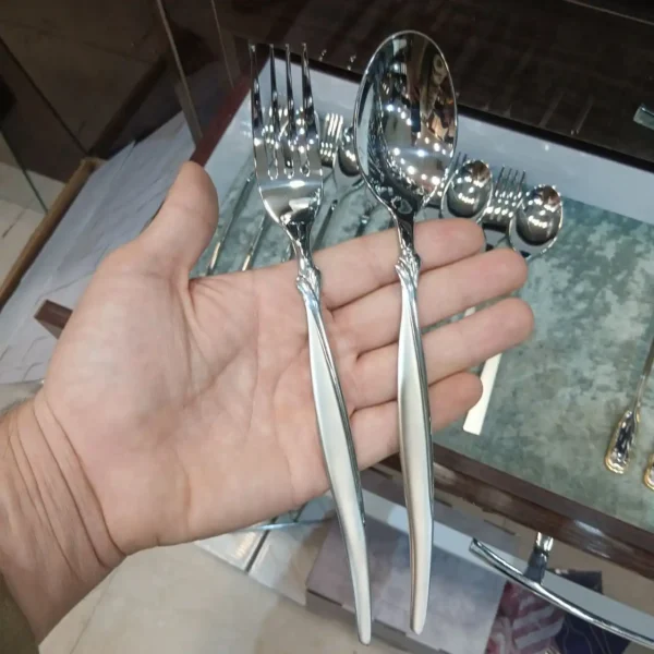 سرویس قاشق چنگال 18 نفره اس جی مدل 249s - Image 4