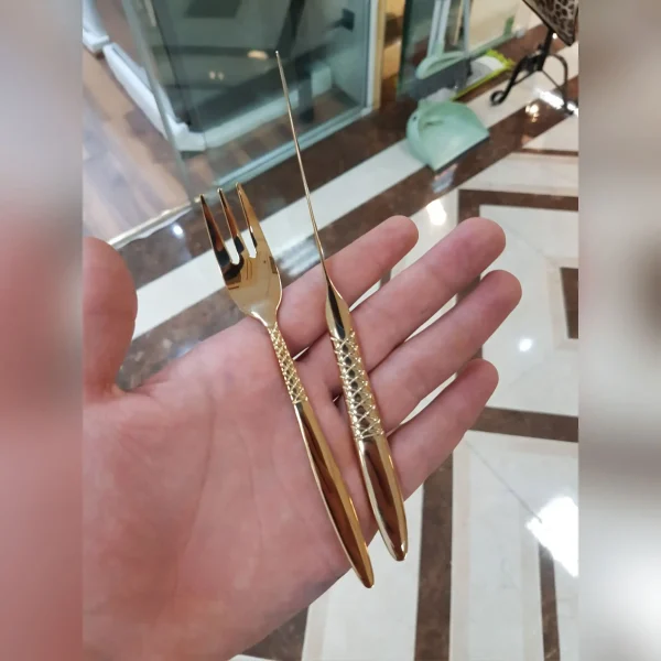 کارد و چنگال میوه خوری 12 پارچه اس جی مدل 317mw - Image 2