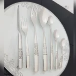 قاشق و چنگال غذاخوری 12 پارچه رولنزا مدل D56 - Image 4