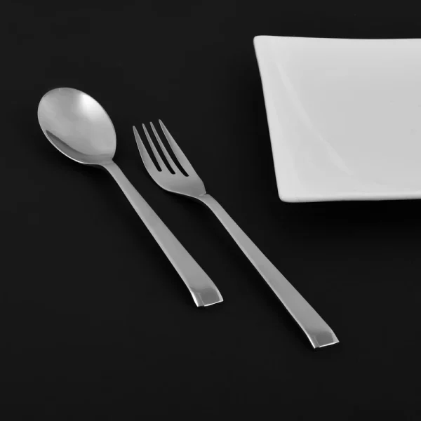 قاشق و چنگال غذاخوری 12 پارچه رولنزا مدل D58 - Image 10