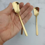 قاشق بستنی 6 پارچه یونیک مدل دونا طلایی