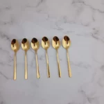 قاشق چای یونیک مدل دونا 6 عددی طلایی - Image 3