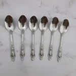 قاشق مربا مدل نگین بسته 6 عددی