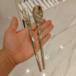 قاشق و چنگال غذاخوری 12 پارچه رولنزا مدل A41w - Image 4