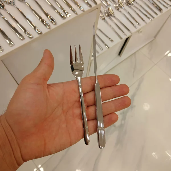 کارد و چنگال میوه خوری 12 پارچه رولنزا مدل B34 - Image 4