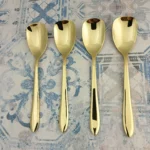 قاشق بستنی طلایی مدل برلین بسته 4 عددی - Image 3