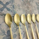 قاشق چای طلایی مات بسته 6 عددی - Image 5
