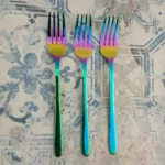 چنگال میوه 3 پارچه مدل دونا هفت رنگ بسته 3 عددی - Image 3