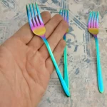 چنگال میوه 3 پارچه مدل دونا هفت رنگ بسته 3 عددی - Image 4