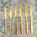 کارد میوه خوری 6 پارچه یونیک مدل دونا طلایی