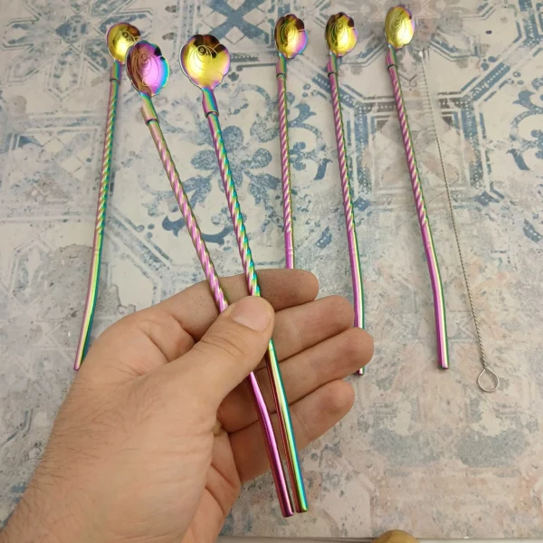 نی شربت مدل هفت رنگ کد e32 - Image 5