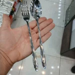 قاشق و چنگال غذاخوری 12 پارچه اس جی مدل 304m - Image 5