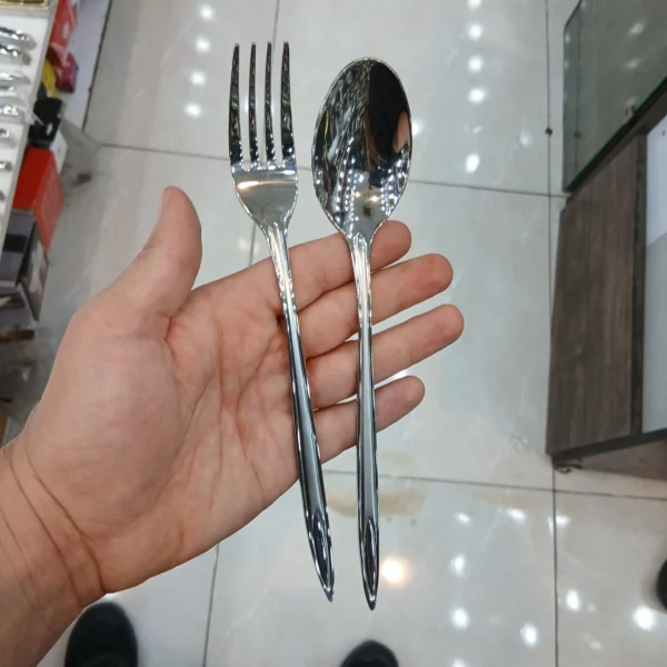 قاشق و چنگال غذاخوری 12 پارچه اس جی مدل 301s - Image 4