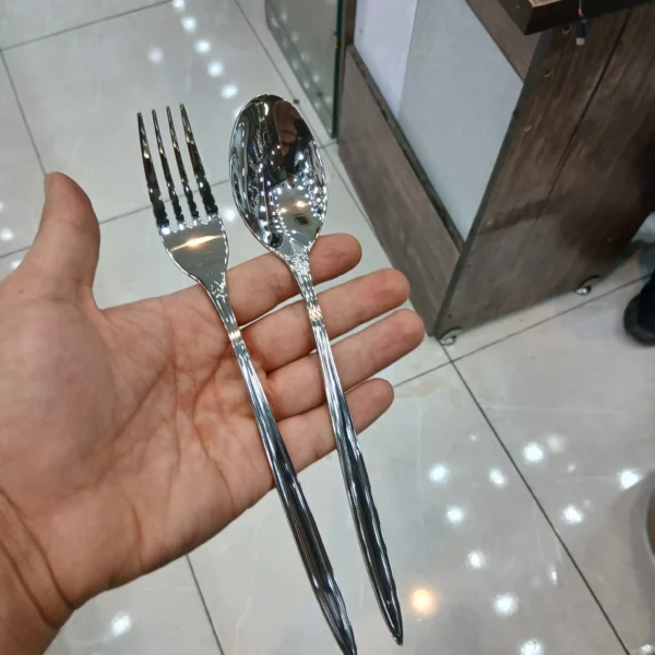 قاشق و چنگال غذاخوری 12 پارچه اس جی مدل 449m - Image 4