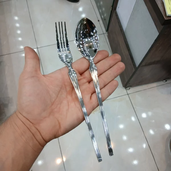 قاشق و چنگال غذاخوری 12 پارچه اس جی مدل 453m - Image 3