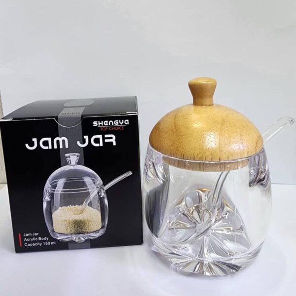 مربا خوری اکرولیک مدل نکتار درب چوبی کد 01 - Image 2