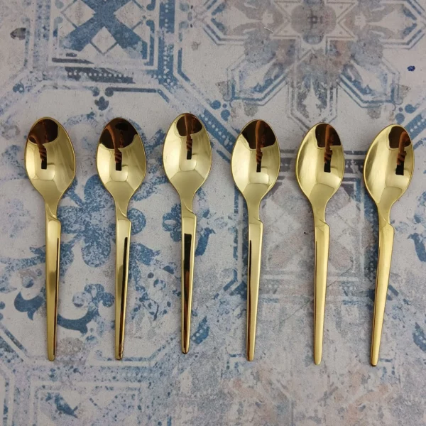 قاشق چای اس جی مدل هارمونی - طلایی - Image 2