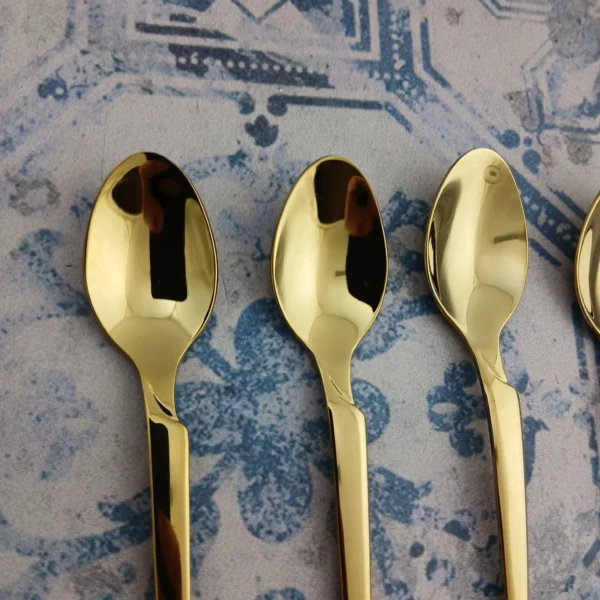 قاشق چای اس جی مدل هارمونی - طلایی - Image 3