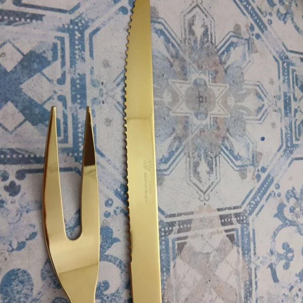 کارد چنگال مرغ طلایی هارمونی - طلایی - Image 3