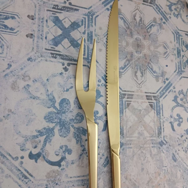 کارد چنگال مرغ طلایی هارمونی - طلایی - Image 2