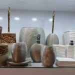 سرویس بهداشتی 6 پارچه سنجاقک مدل موج - رنگ طوسی