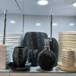 سرویس بهداشتی 6 پارچه سنجاقک مدل موج - رنگ مشکی