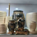 سرویس بهداشتی 6 پارچه سنجاقک مدل آتن - رنگ مشکی