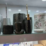ست سرویس بهداشتی 6 پارچه سنجاقک مدل پرستو مشکی