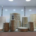 سرویس بهداشتی 6 پارچه سنجاقک مدل مروارید کرم