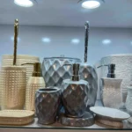 سرویس بهداشتی 6 پارچه سنجاقک مدل تابان - رنگ طوسی