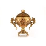 شکلات‌خوری درب‌دار اریکو مدل لیانا | کارامل (طلاکوب) – سایز کوچک